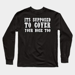 Funny Mask goth Long Sleeve T-Shirt